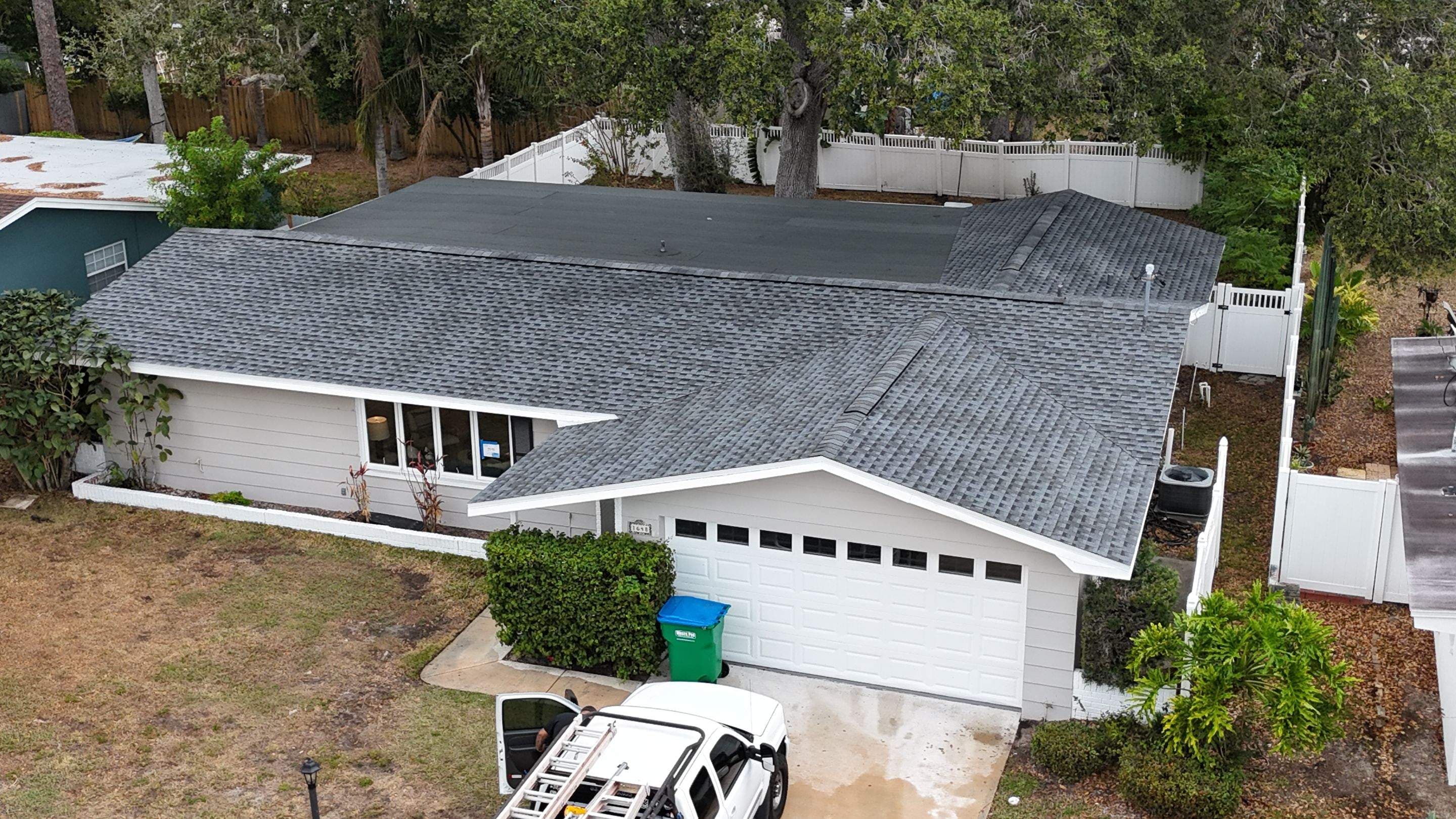 Professional roof repair services - Blue Sky Roofing provides expert roofing services including leak repair, storm damage restoration, and emergency roof repairs